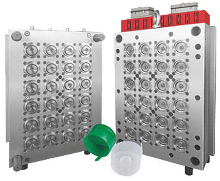 Molde de inyección con tapa de doble tapa de múltiples cavidades para cierres de botellas de plástico