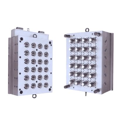 Molde de tapa de botella de múltiples cavidades para la fabricación de cerraduras de plástico