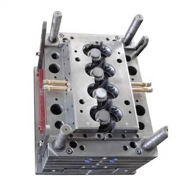 Molde de tapa de tornillo de 16 cavidades de precisión. Sistema de corriente caliente para tapas de botellas de agua.