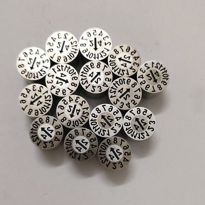 Estampillas de fecha estándar de DME. Introducciones de fecha de molde reemplazables y pines marcados
