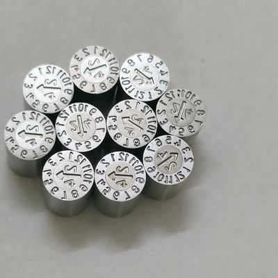 Insertos de fecha de tipo OPITZ - SUS420 Estampillas ajustables de molde de acero inoxidable