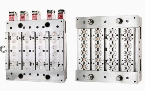 Molde de inyección de tapa a presión multiconcavidad para la fabricación de tapas de botellas de plástico