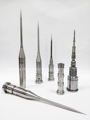 ±pm$0.005mm Tolerancia de los pines del núcleo H13 (SKD61) Ejector de los pines para moldes médicos
