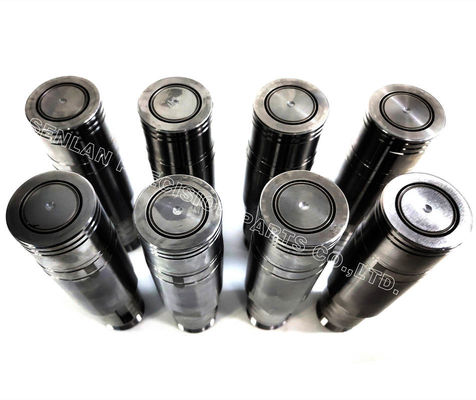 Núcleos de molde recubiertos con DLC. Partes de alta precisión para moldes de tapa de botella de PET de 8 cavidades.