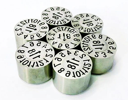 Sello de fecha componente plástico material estándar del parte movible del fechado del moldeo por inyección SUS420 del DEM