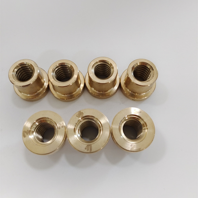 CNC HRC60 que trabaja a máquina el alto parte movible de la base del hilo del cobre del berilio del lustre para el objeto semitrabajado