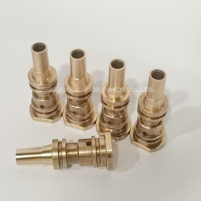 El molde modificado para requisitos particulares de cobre amarillo de la precisión parte las piezas del torno del CNC que trabajan a máquina componentes